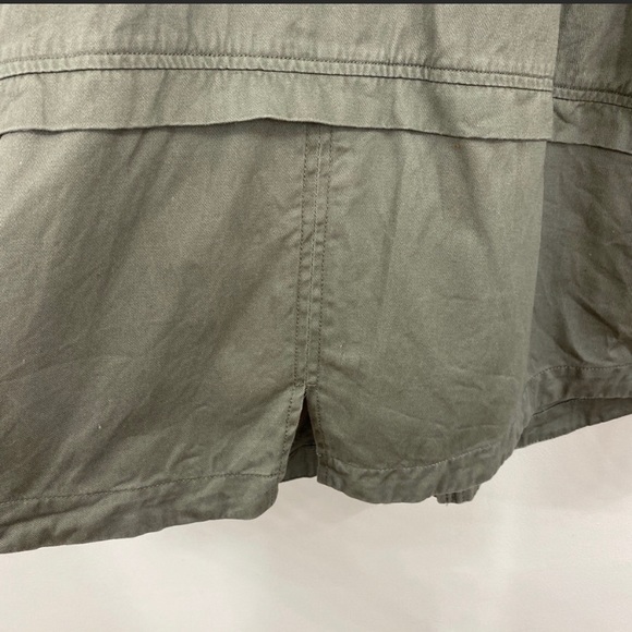 Style & Co Floral Embroidered Army Green Jacket - Picture 6 of 8